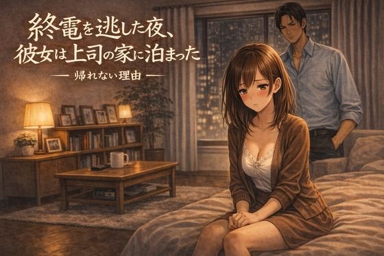 終電を逃した夜、彼女は上司の家に泊まった ―帰れない理由―  エロ画像748418